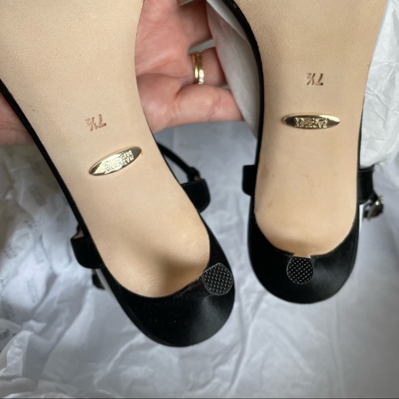 ✨ NWT Badgley Mischka Janie Bow Embellished Evening Heel in Black Satin - Picture 9 of 16